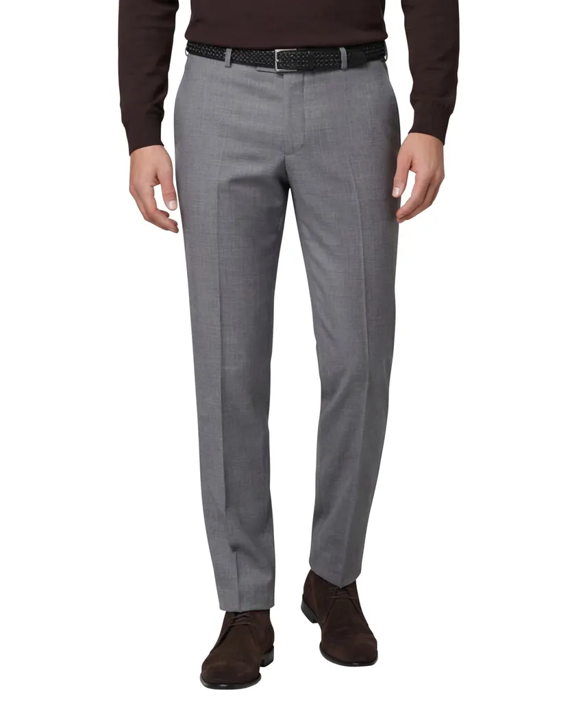 M.E.N.S. pantalon Madrid lichtgrijs wol