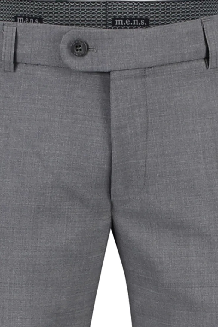 M.E.N.S. pantalon Madrid U wol lichtgrijs
