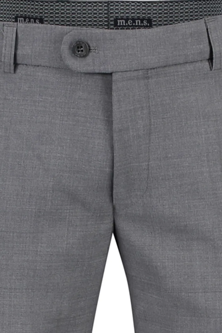 M.E.N.S. pantalon Madrid U wol lichtgrijs