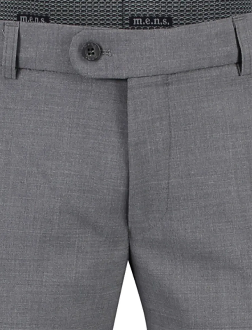 M.E.N.S. pantalon Madrid U wol lichtgrijs