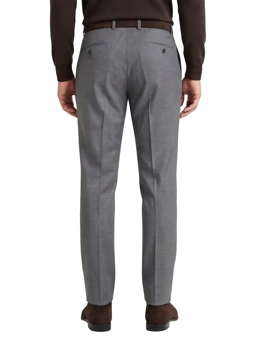 M.E.N.S. pantalon Madrid U wol lichtgrijs