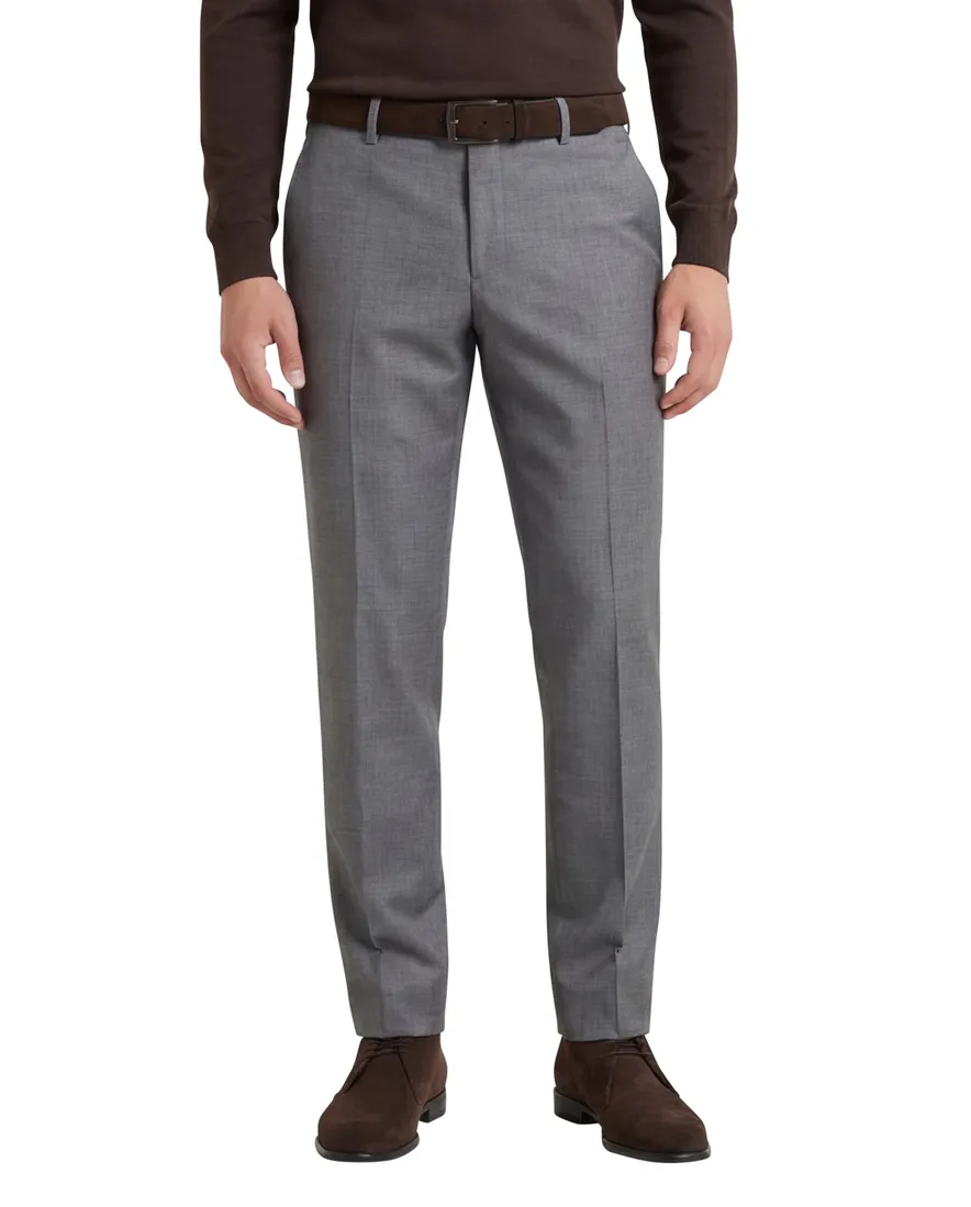 M.E.N.S. pantalon Madrid U wol lichtgrijs