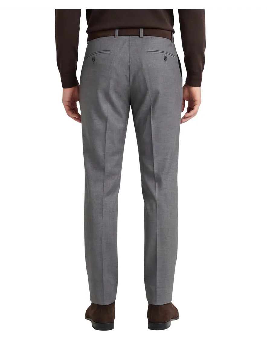 M.E.N.S. pantalon Madrid U wol lichtgrijs