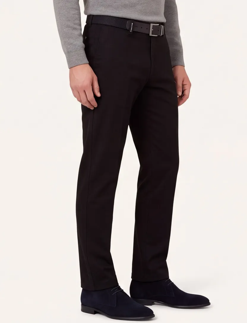 M.E.N.S. pantalon katoen zwart model Madrid