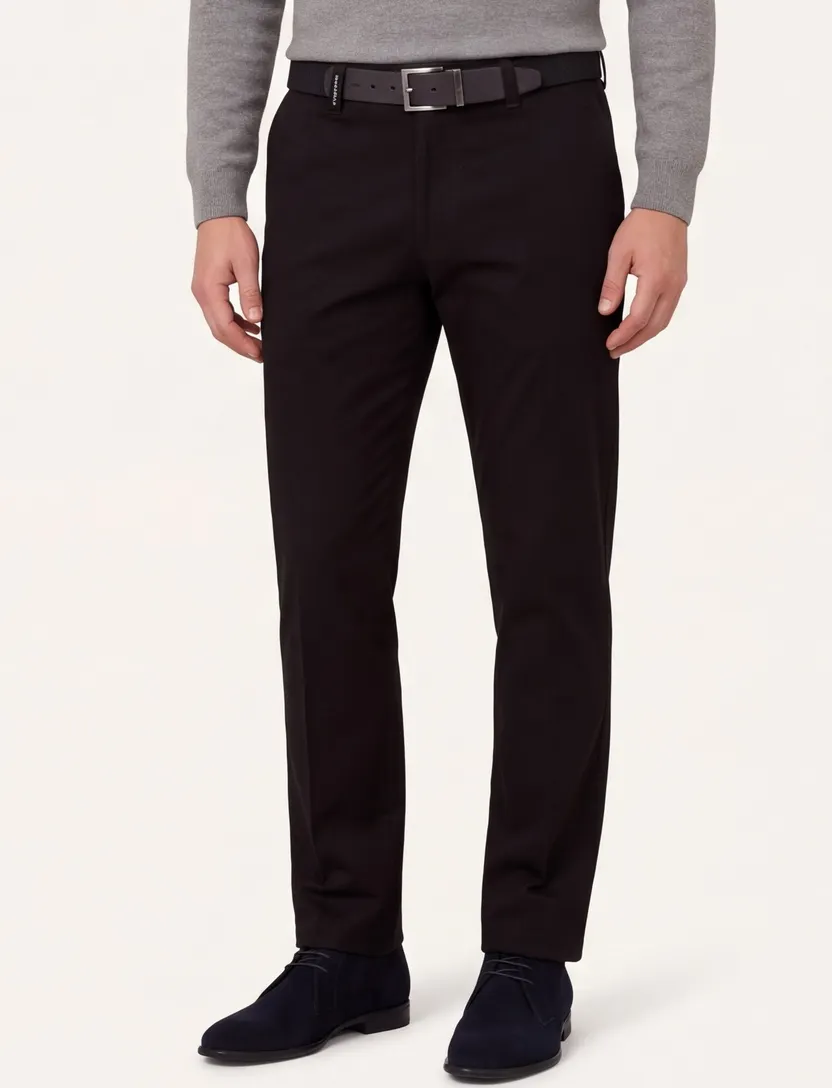 M.E.N.S. pantalon katoen zwart model Madrid