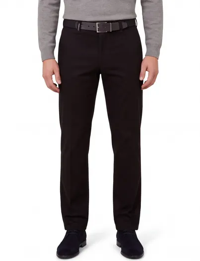 M.E.N.S. M.E.N.S. pantalon katoen zwart model Madrid