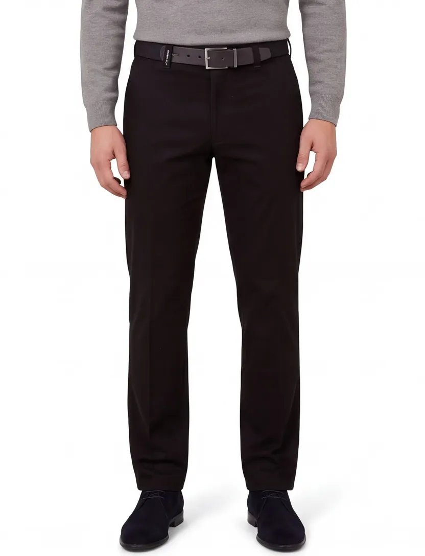 M.E.N.S. pantalon katoen zwart model Madrid
