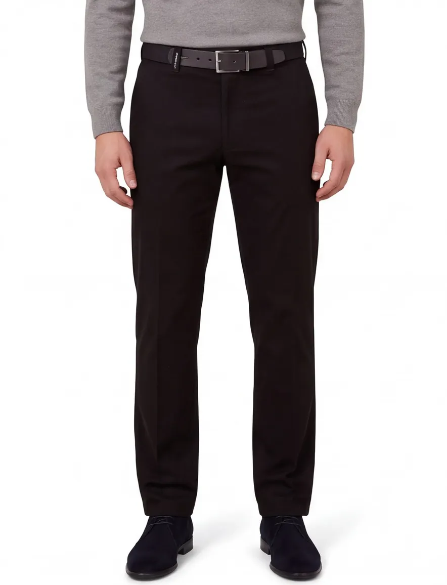 M.E.N.S. pantalon katoen zwart model Madrid