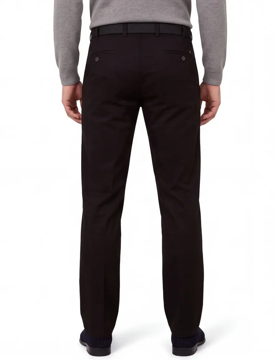 M.E.N.S. pantalon katoen zwart model Madrid
