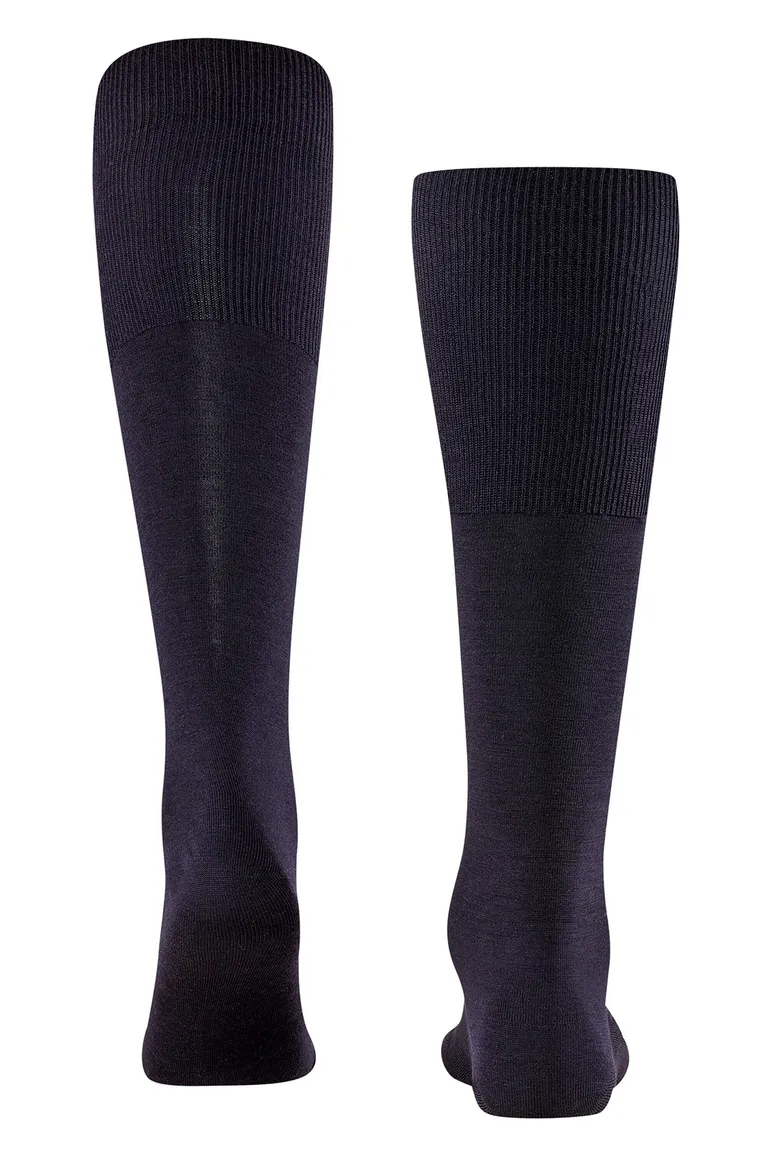 Falke Airport kniekousen donkerblauw