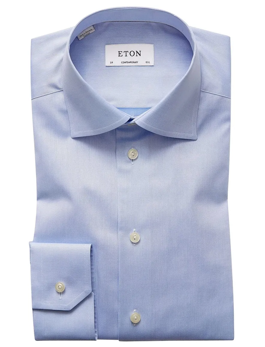 Lichtblauw shirt Eton Contemporary Fit