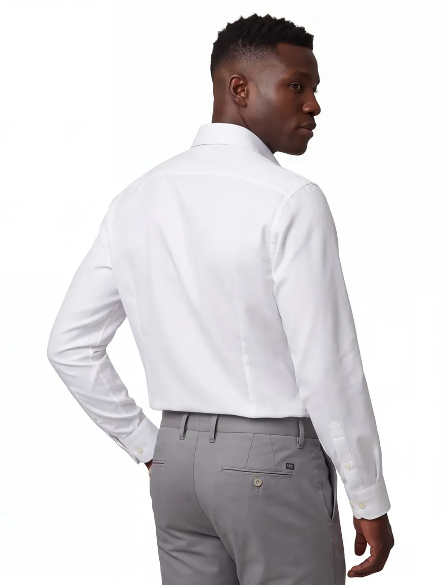Eton Contemporary Fit overhemd wit twill