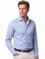 Eton overhemd mouwlengte 7 Contemporary Fit lichtblauw effen katoen