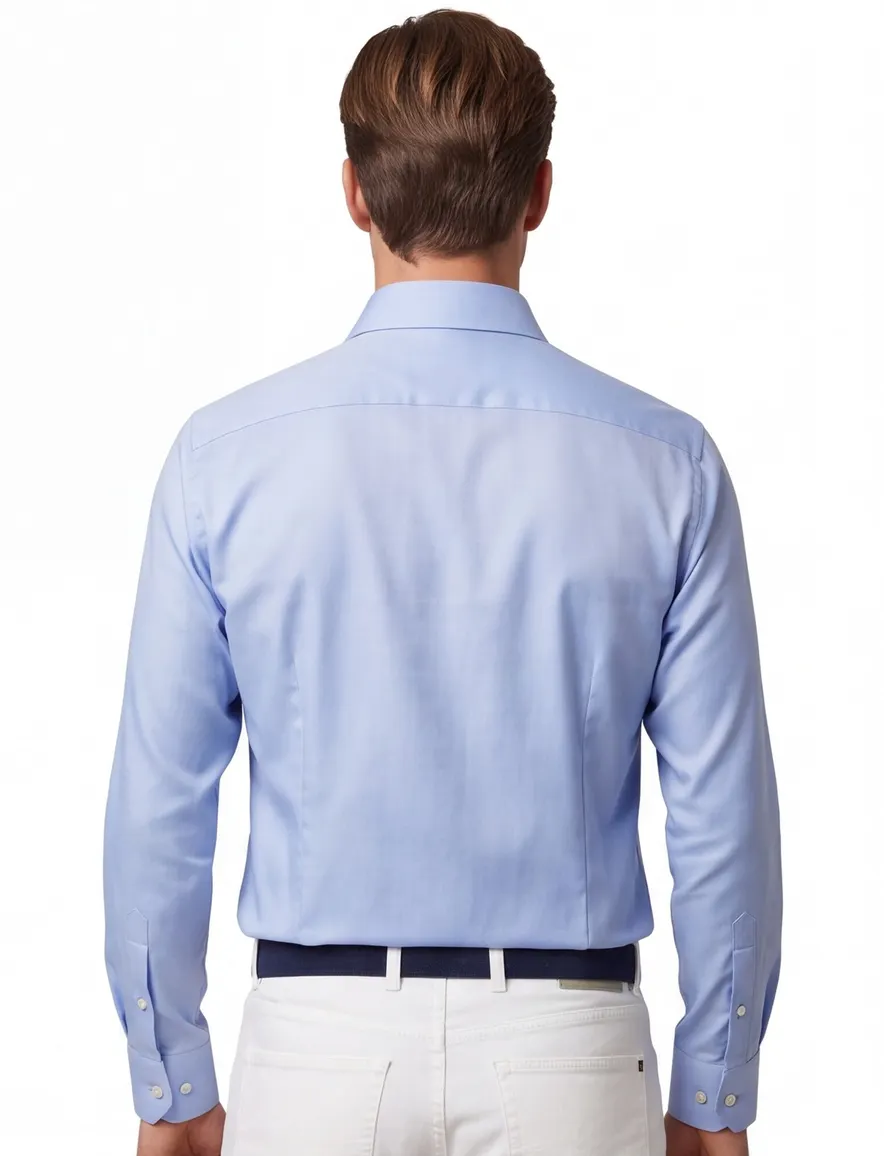 Eton overhemd mouwlengte 7 Contemporary Fit lichtblauw