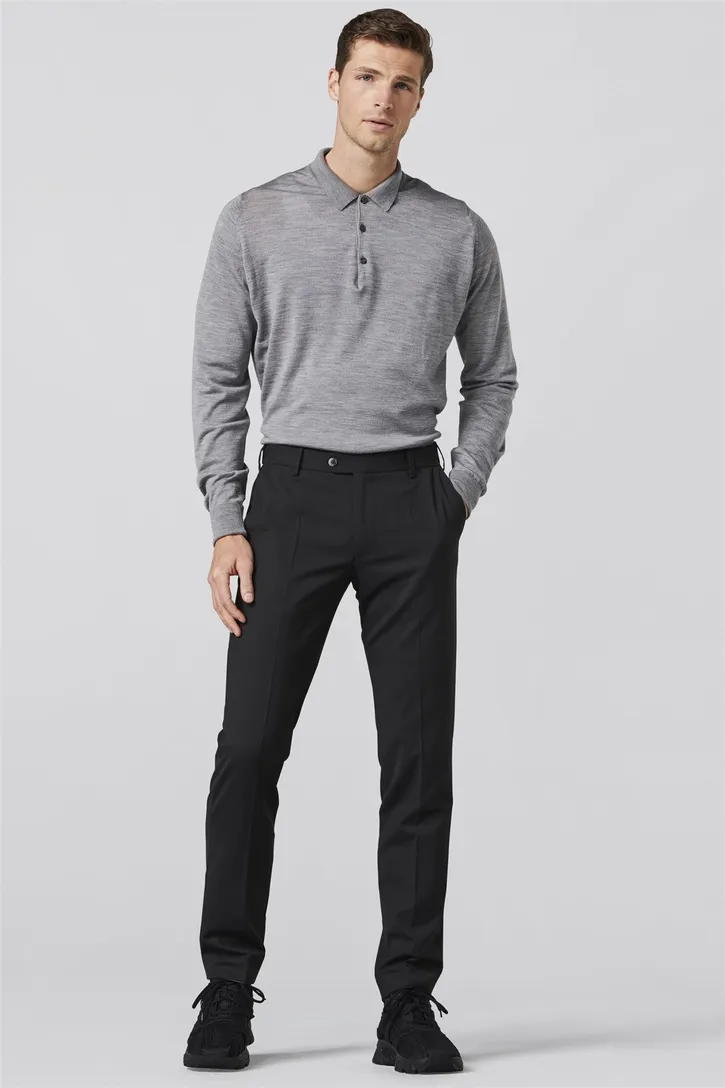 Meyer broek Roma zwart wol