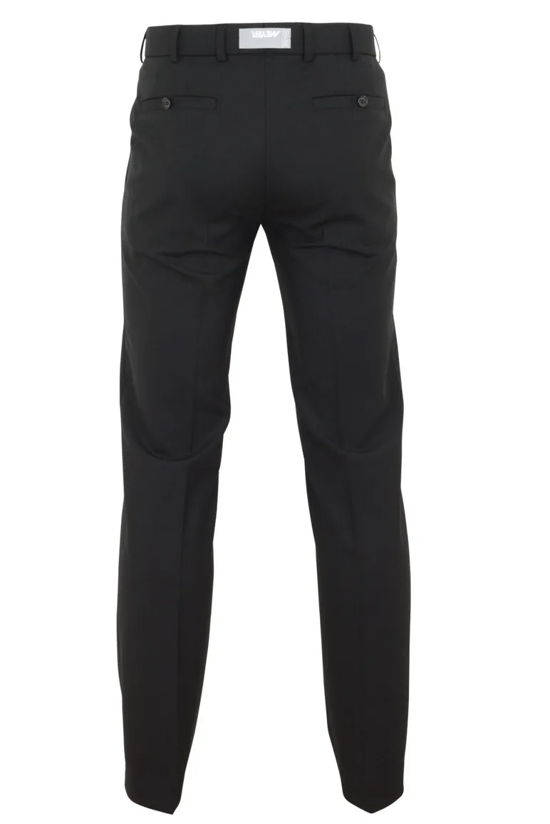 Meyer broek Roma wol stretch zwart