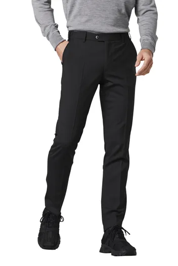 Meyer Meyer broek Roma wol stretch zwart