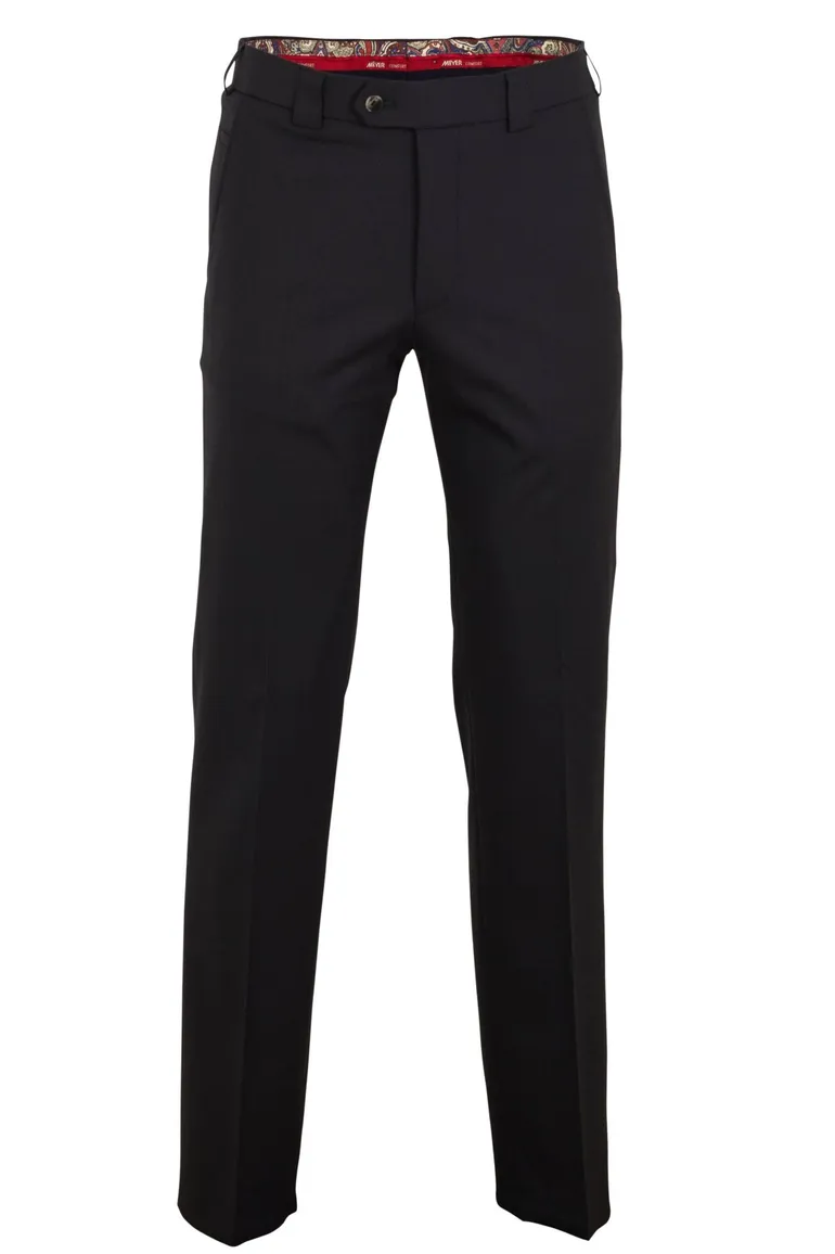Meyer broek Roma wol stretch donker blauw