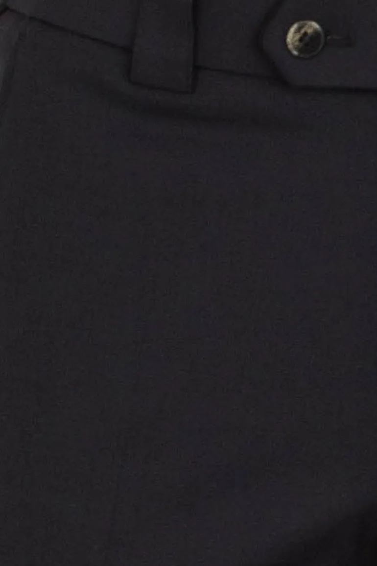 Meyer broek Roma wol stretch donker blauw