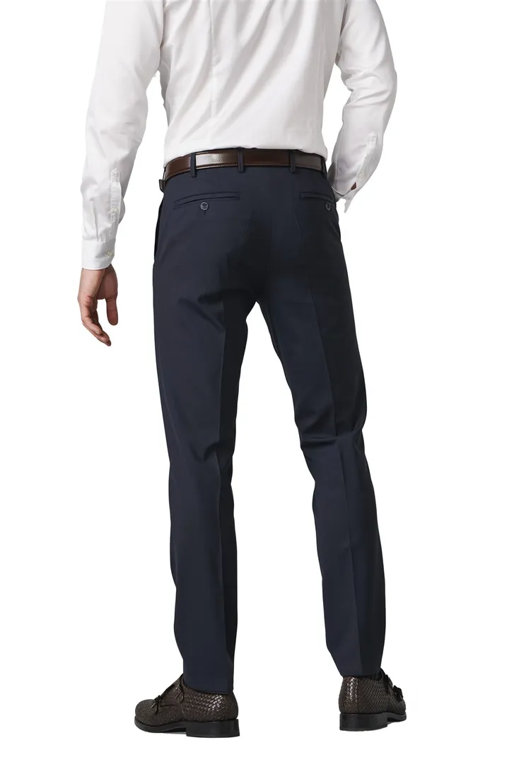 Meyer broek Roma marineblauw wol