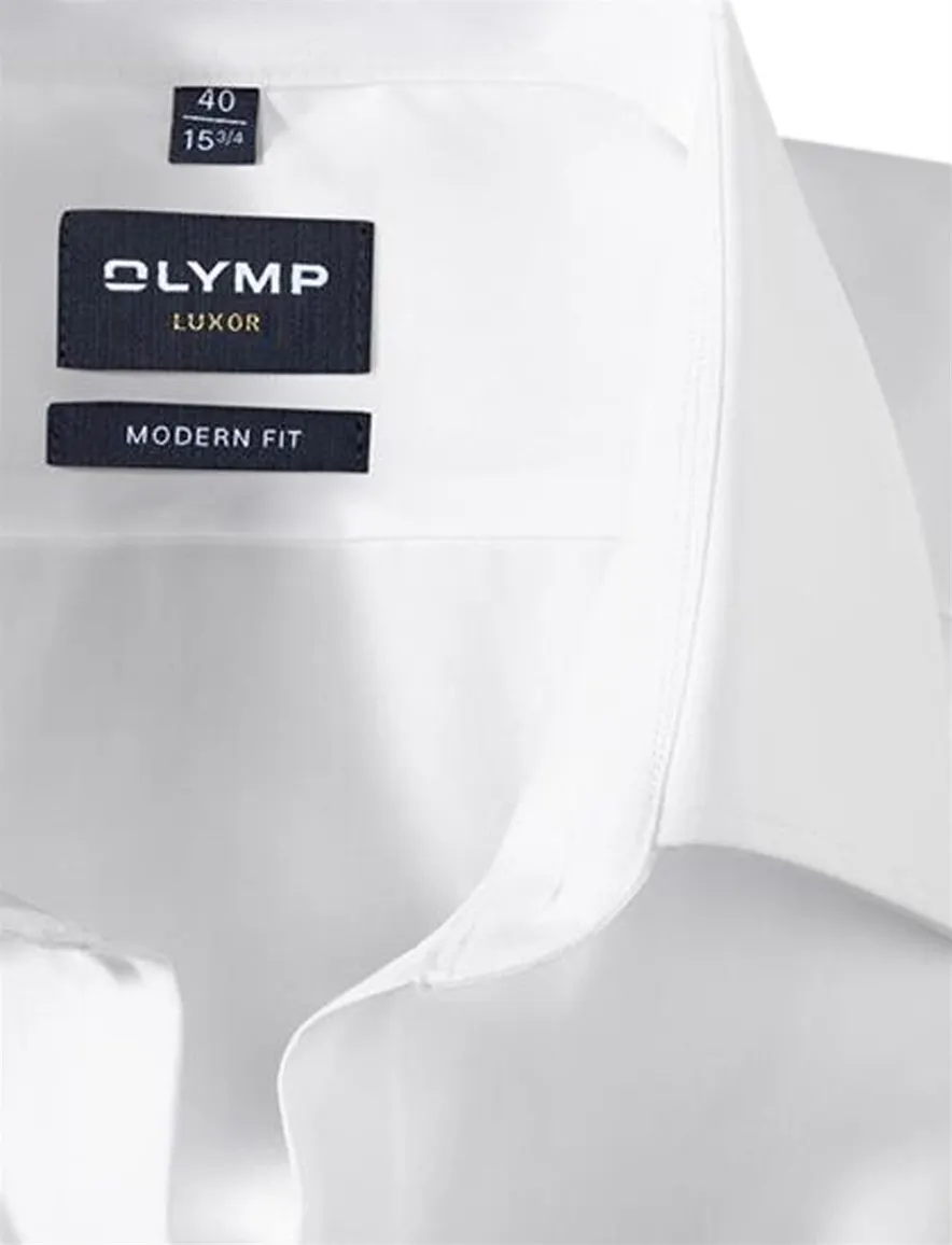 Olymp overhemd strijkvrij wit basis modern fit
