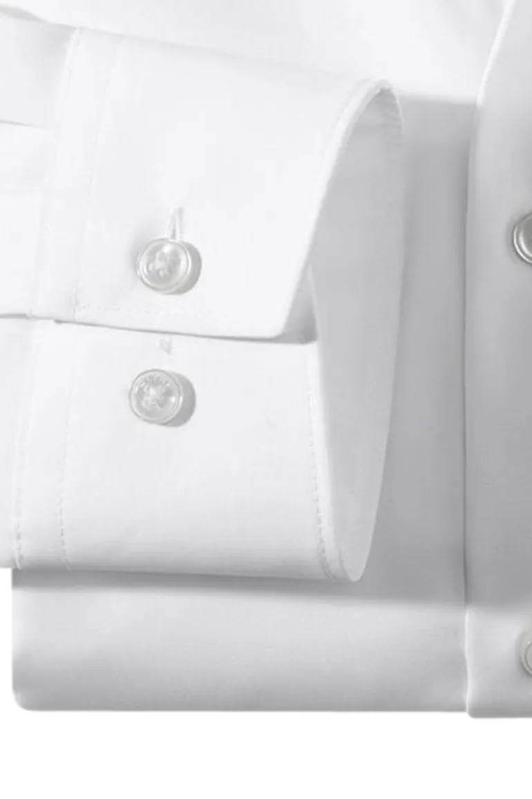 Olymp overhemd strijkvrij wit basis modern fit
