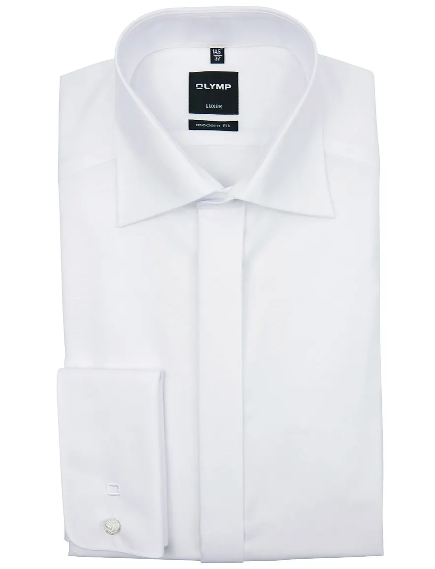 Smokingoverhemd Olymp modern fit dubbele manchet