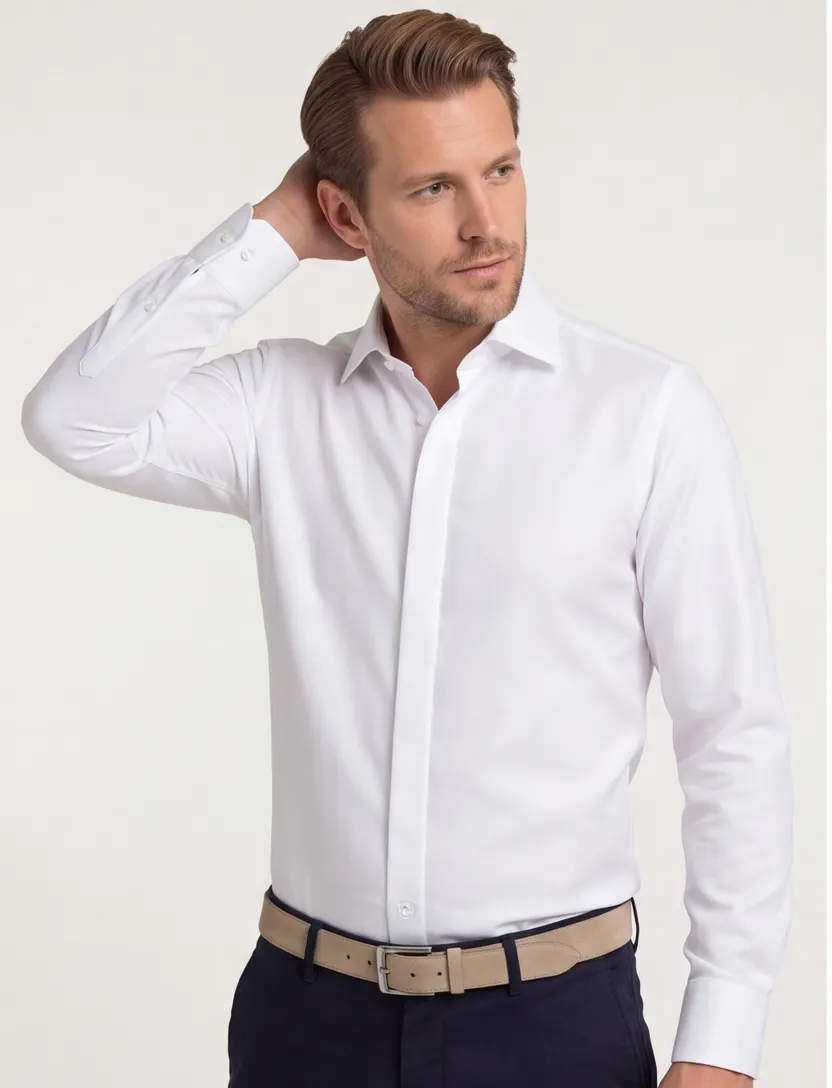Olymp smoking overhemd modern fit wit