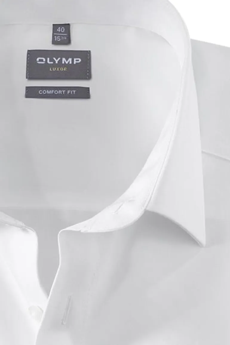 Olymp Luxor overhemd zakelijk wit comfort fit