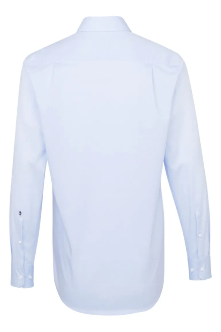 Seidensticker overhemd lichtblauw chambray