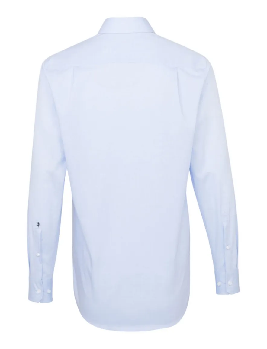 Seidensticker overhemd lichtblauw chambray
