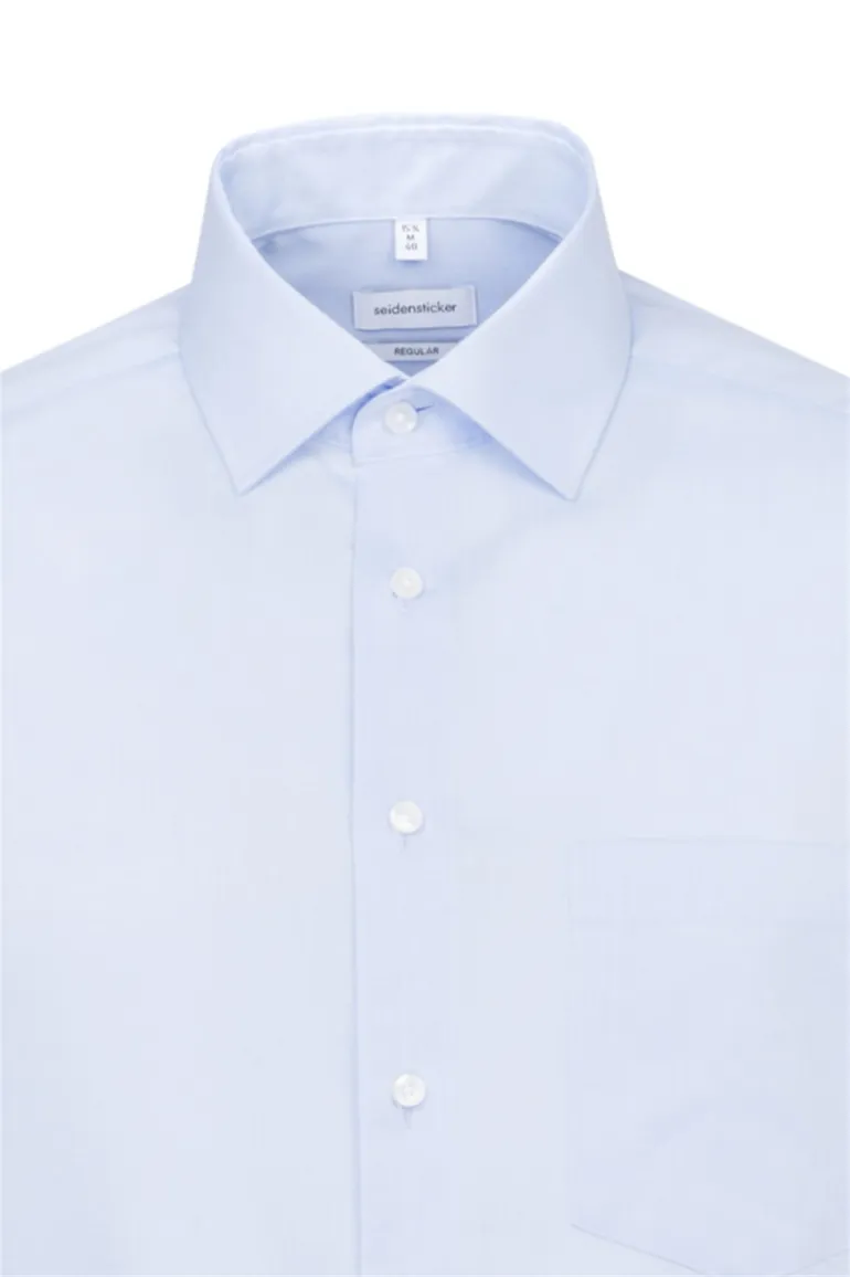 Seidensticker overhemd lichtblauw chambray