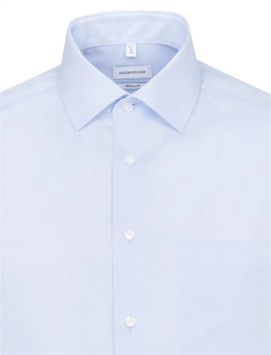 Seidensticker overhemd lichtblauw chambray