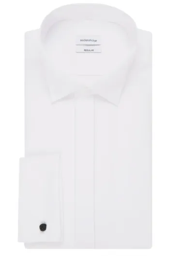 Seidensticker Seidensticker smokingoverhemd wit poplin Modern