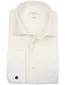 Profuomo Ceremonial overhemd ecru dubbel manchet slim fit