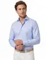 overhemd mouwlengte 7 Profuomo lichtblauw effen katoen slim fit