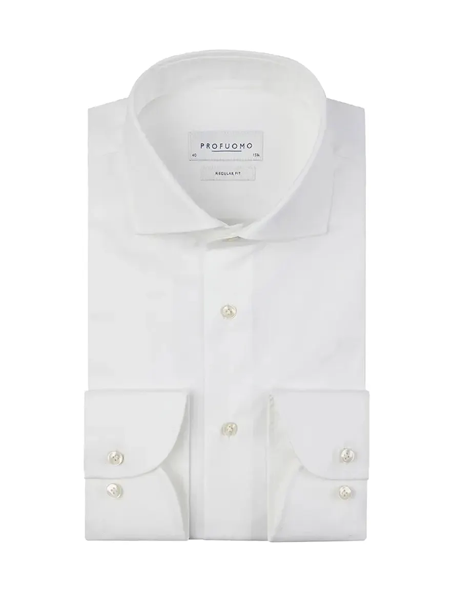 Profuomo overhemd Sky Blue wit two ply