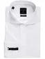 Profuomo overhemd mouwlengte 7 Originale wit effen katoen slim fit