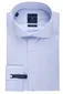 overhemd mouwlengte 7 Profuomo Originale blauw effen katoen slim fit