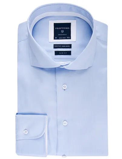 Profuomo business overhemd Profuomo lichtblauw