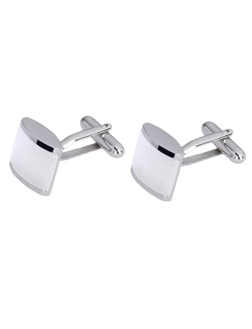 Profuomo manchetknopen catseye wit