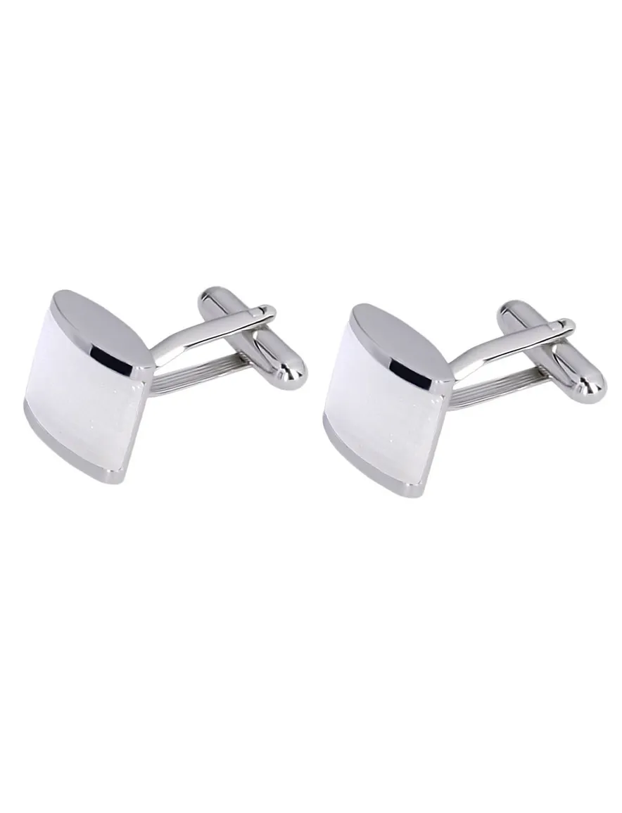 Profuomo manchetknopen catseye wit