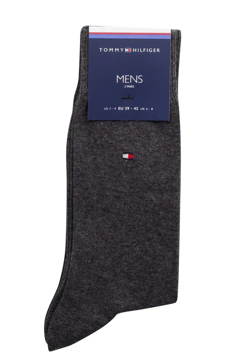 Tommy Hilfiger sokken 2-pack antraciet