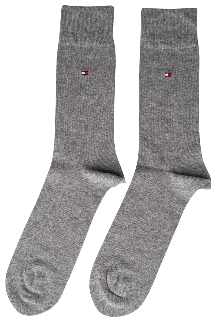Tommy Hilfiger sokken 2-pack lichtgrijs