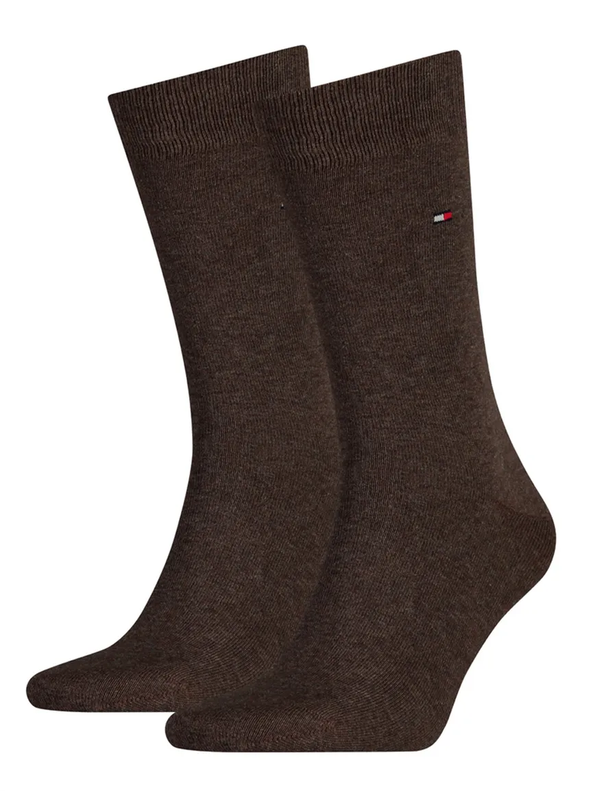 Tommy Hilfiger sokken 2-pack bruin