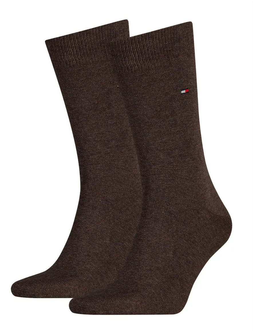 Tommy Hilfiger sokken 2-pack bruin