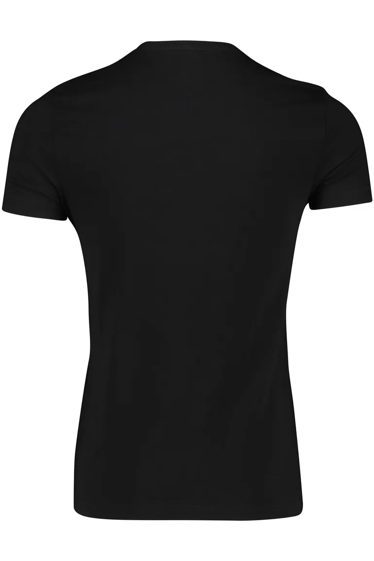 Tommy Hilfiger t-shirt extra slim fit zwart effen