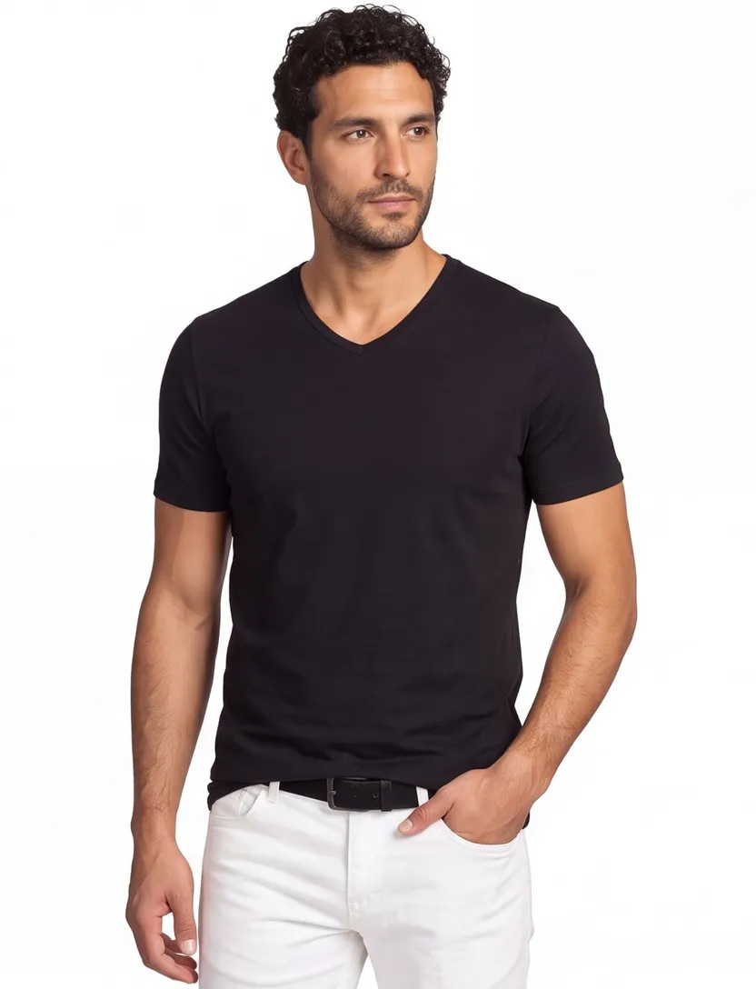 3-pack Tommy Hilfiger t-shirt zwart korte mouw ronde hals katoen