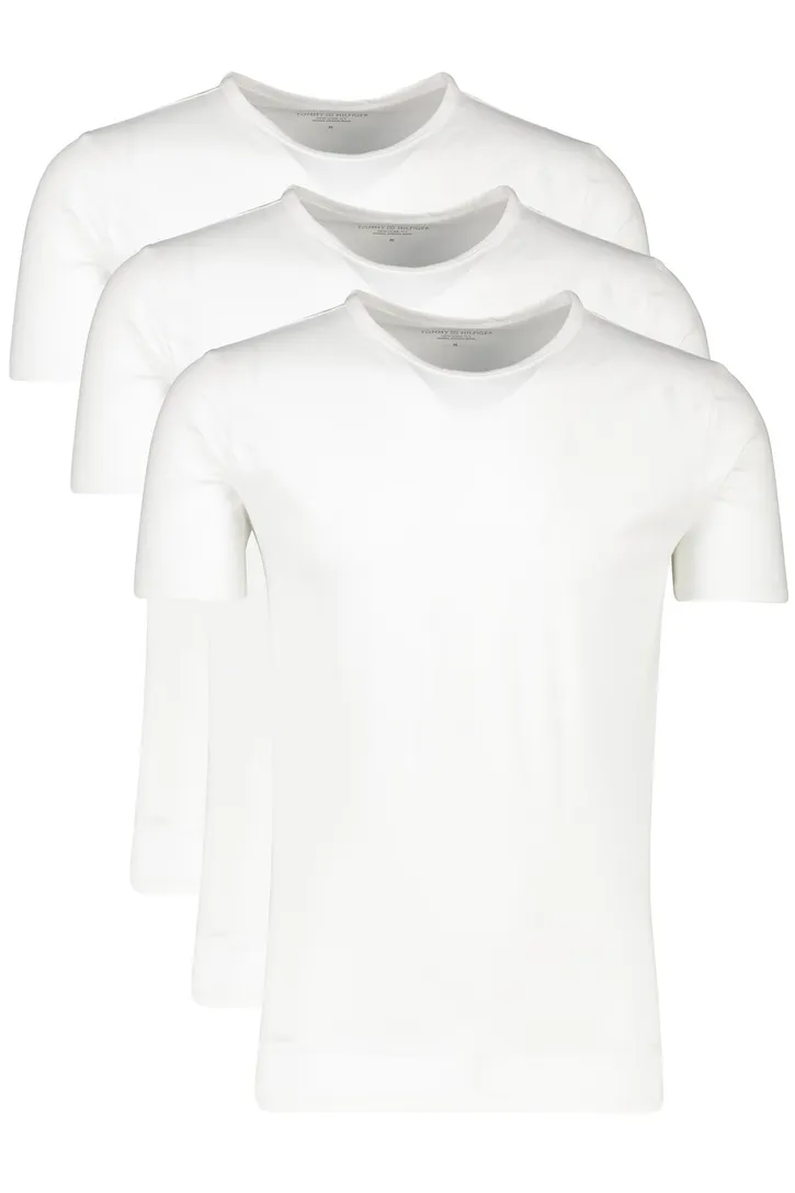 Katoenen Tommy Hilfiger t-shirt wit ronde hals 3-pack