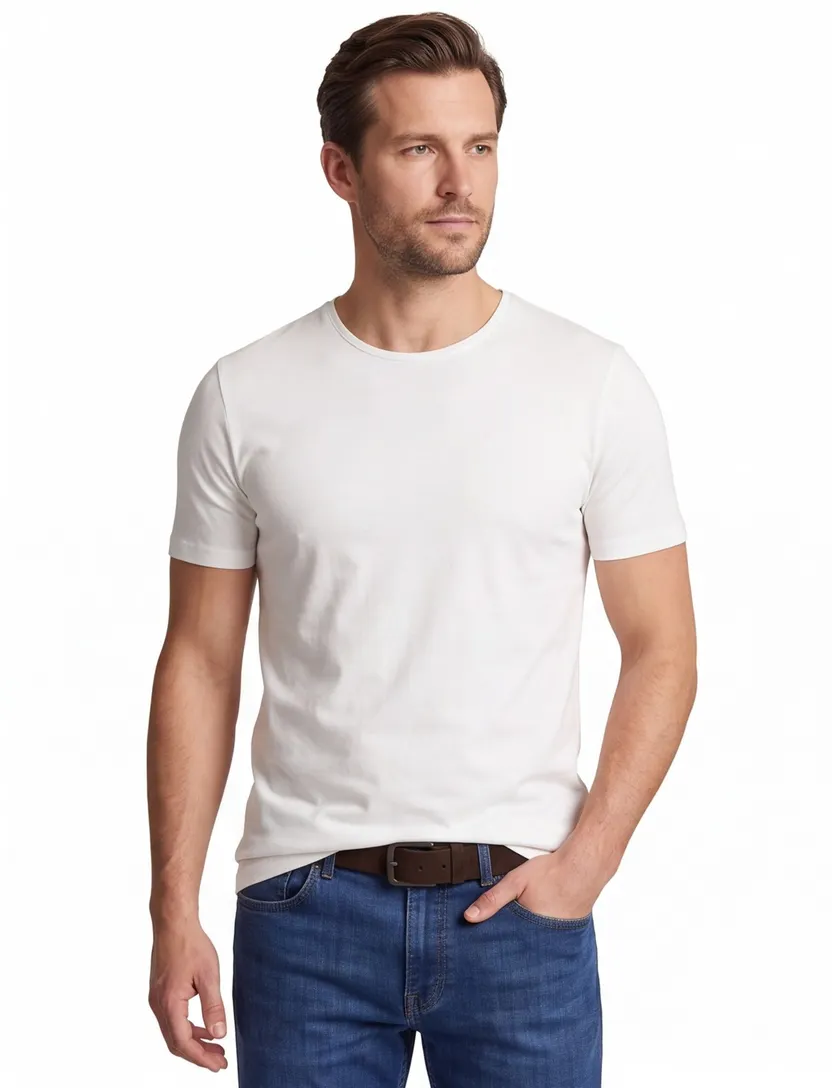 Katoenen Tommy Hilfiger t-shirt wit ronde hals 3-pack